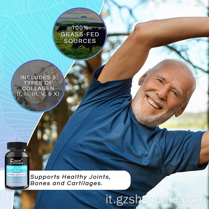 Il collagene supporta integratori di collagene sano per i capelli